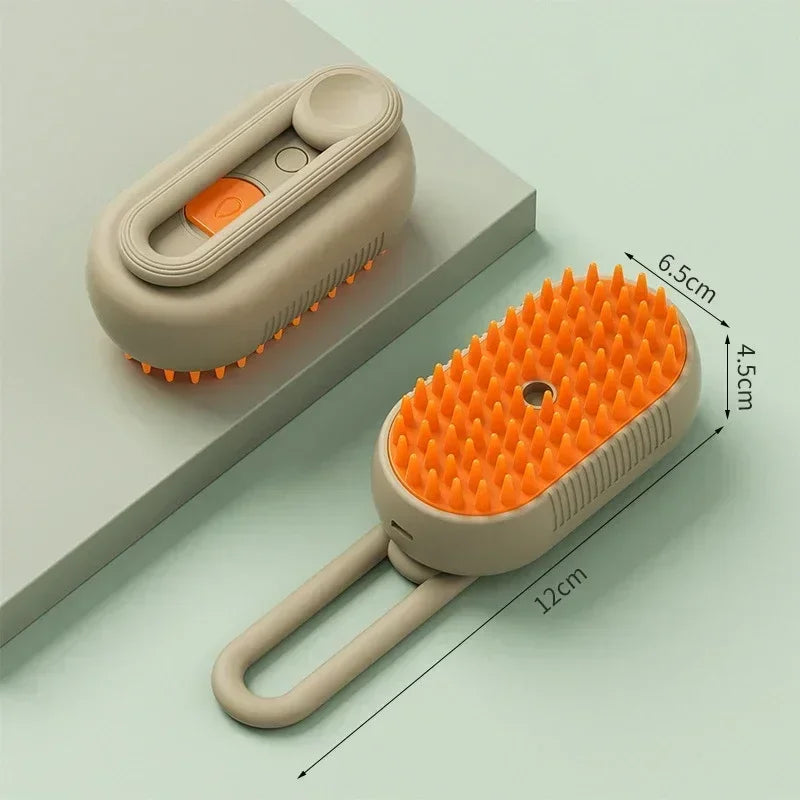 USB rechargeable pet grooming brush