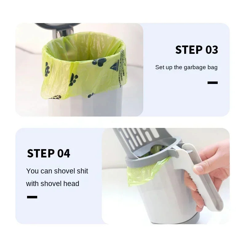 Tying the litter waste bag