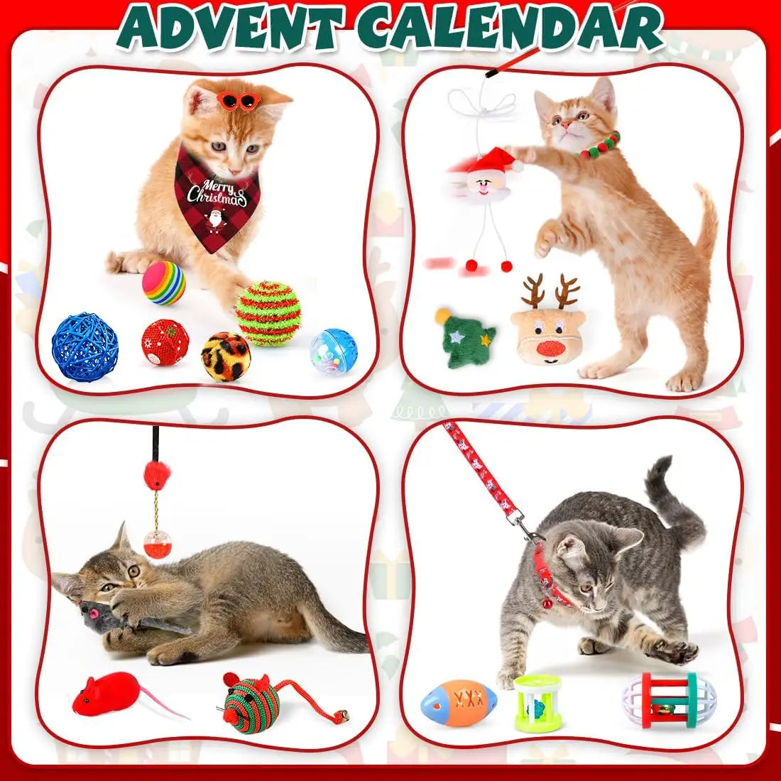 Meowy Christmas™ 24-Day Cat Advent Gift Box