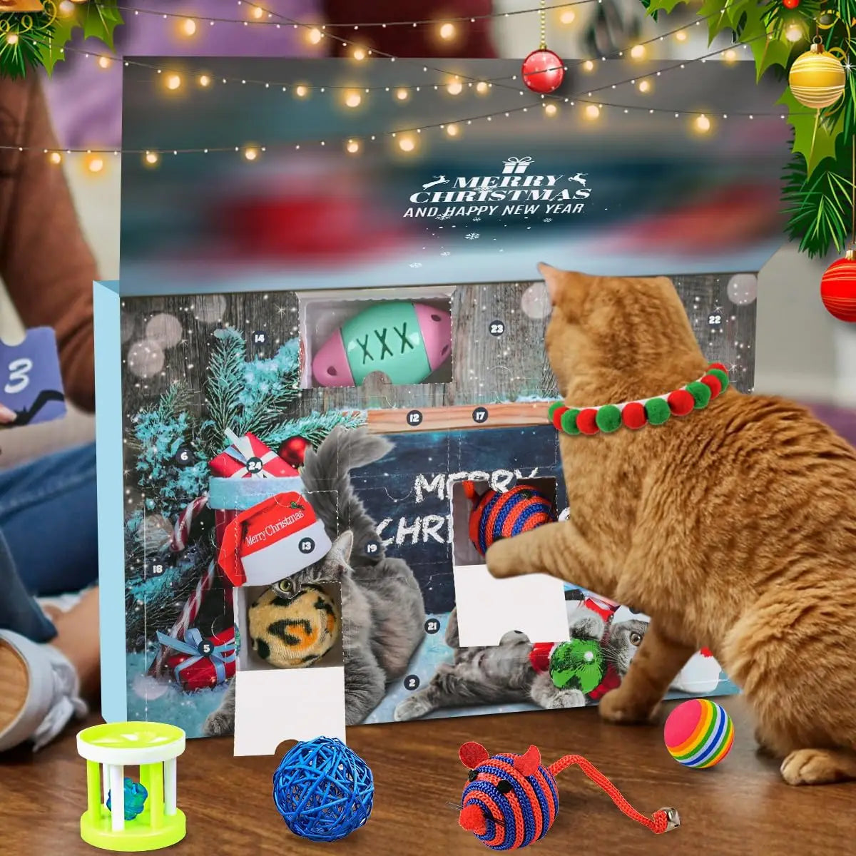 Meowy Christmas™ 24-Day Cat Advent Gift Box