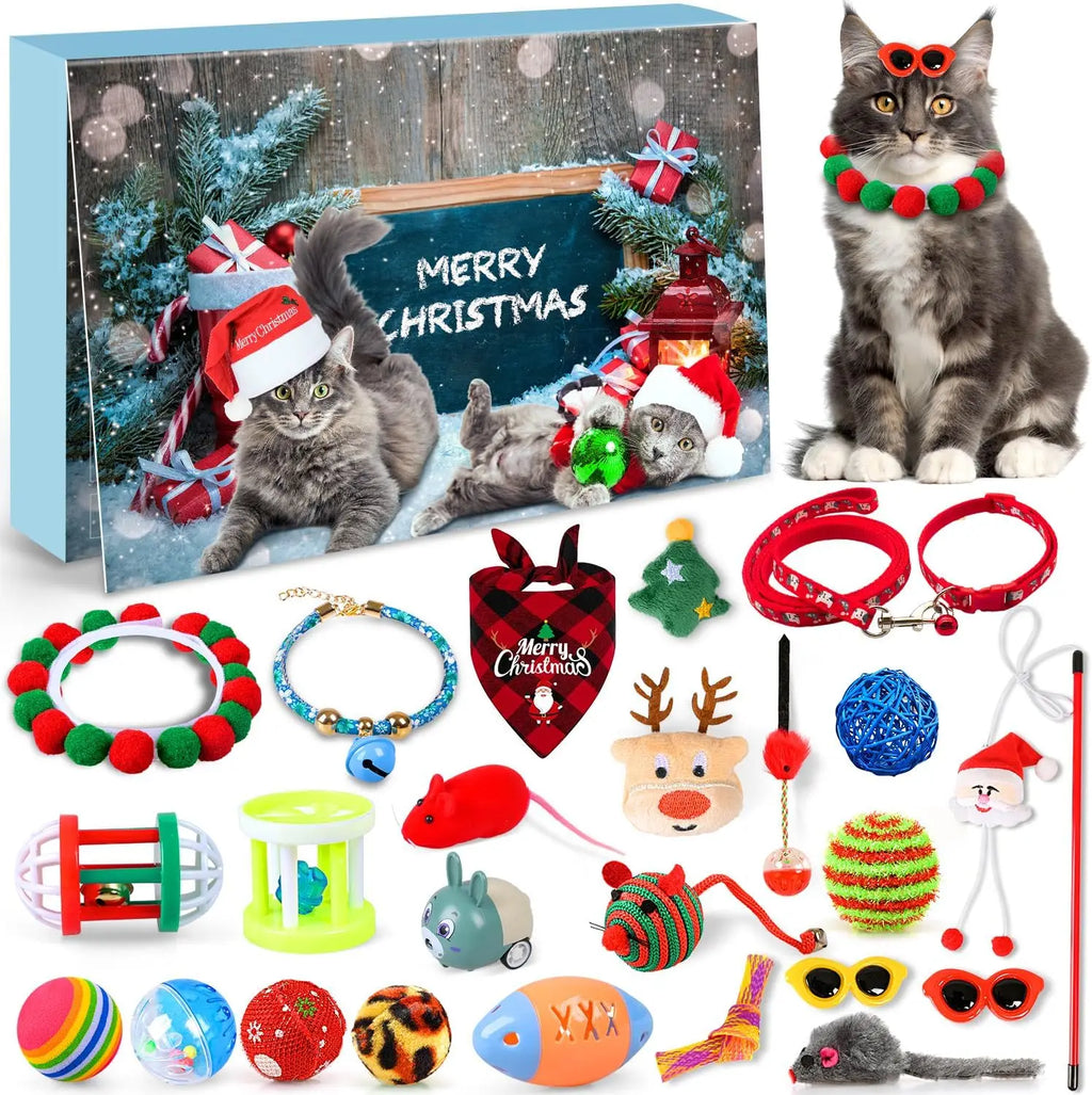 Meowy Christmas™ 24-Day Cat Advent Gift Box