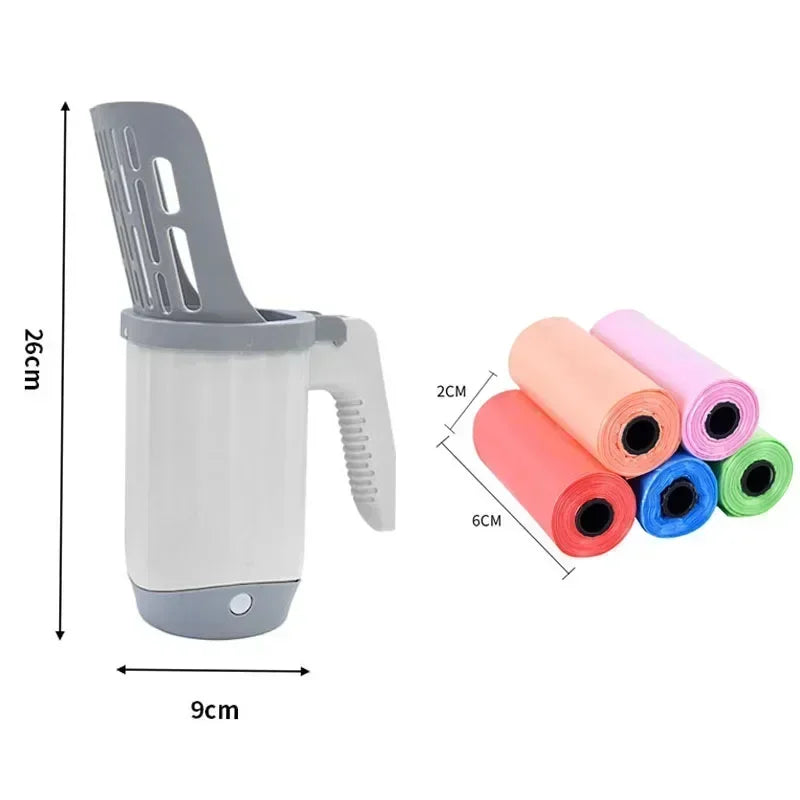 Scoop and bag litter scooper